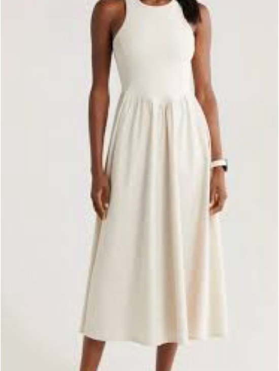 lululemon athletica Dresses & Skirts - lululemon athletica Cream Sleeveless Maxi Dress